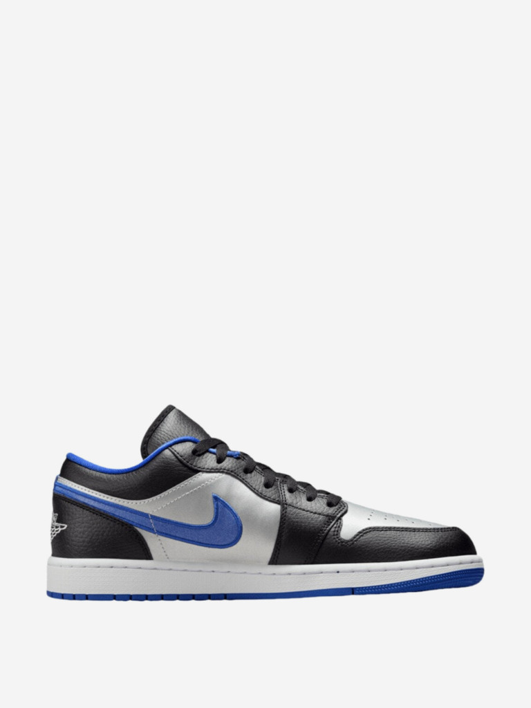 Кеды Nike Jordan 1 Low Black Game Royal Metallic Platinum