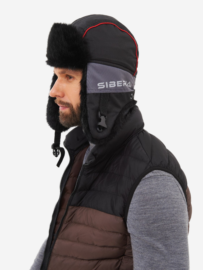 Шапка-ушанка зимняя мужская Huntsman Siberia Breathable меховая мембранная