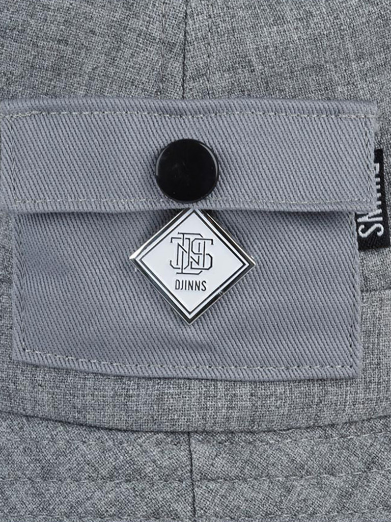 Панама DJINNS Bucket Hat WoolMelange (серый)