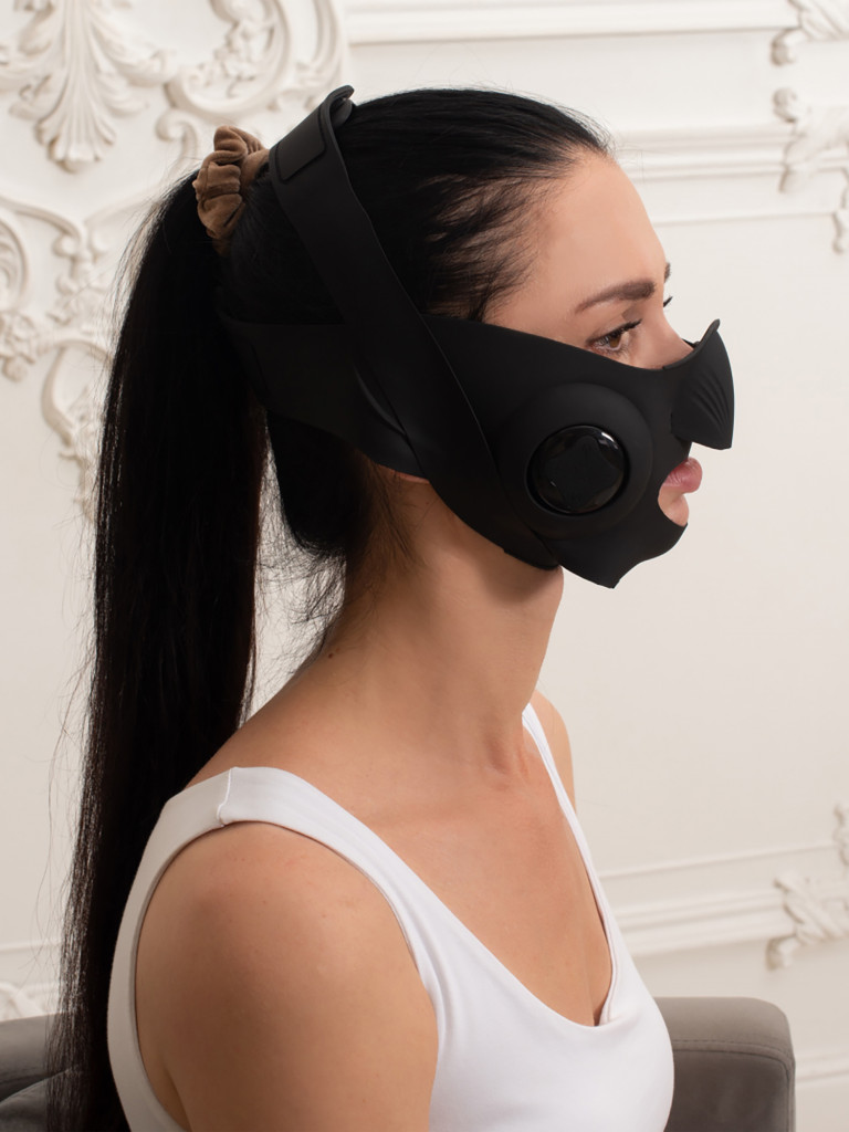 Микротоковый массажер для лица и подбородка Gezatone, черный, Biolift iChin
