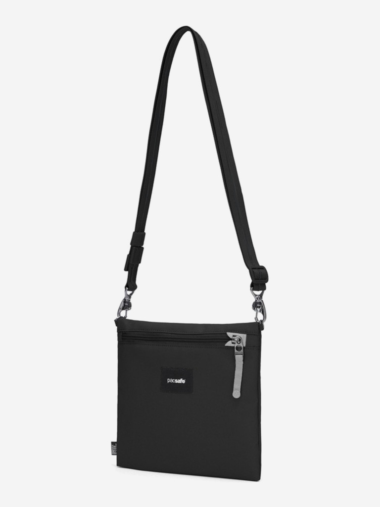 Сумка антивор Pacsafe GO crossbody pouch, черная смола, 3,5 л.