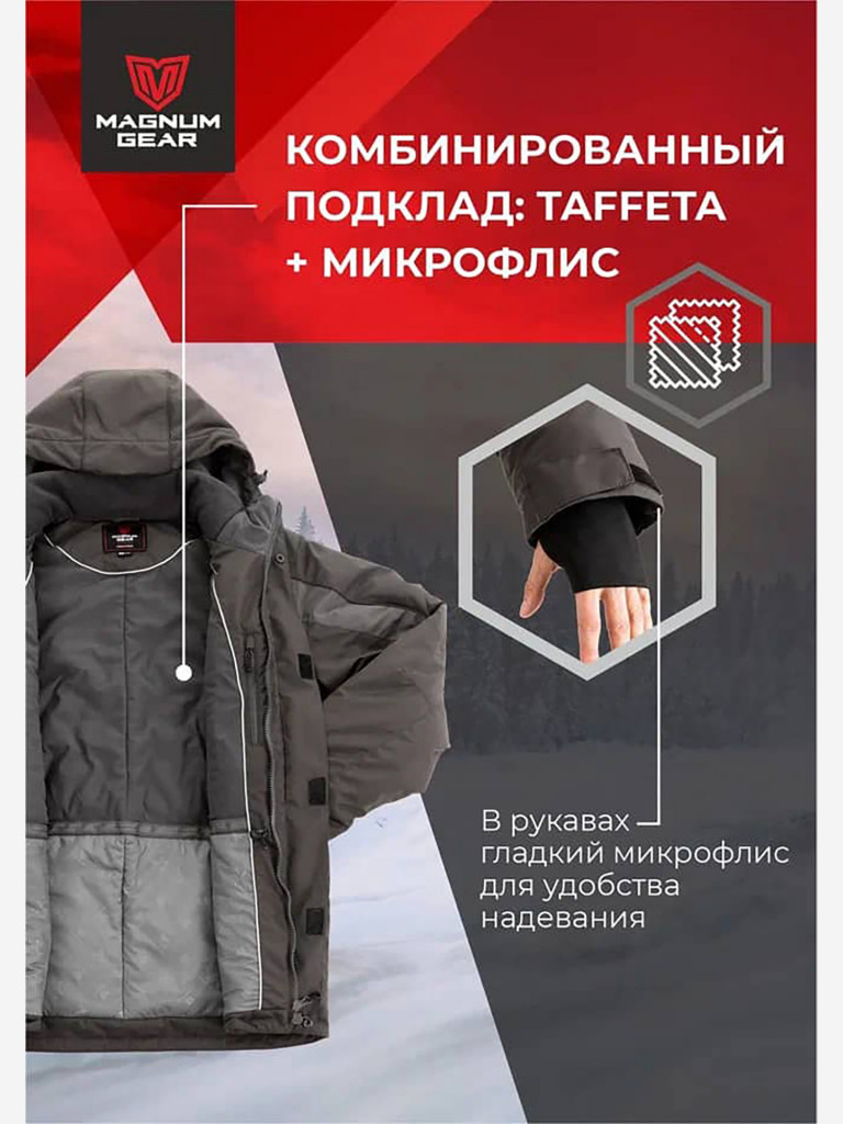 Костюм для рыбалки MAGNUM GEAR YAMAL -40° С графит