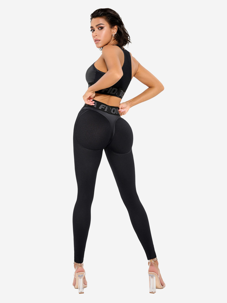 Спортивный топ бра Bona Fide Top For Top "Black Skin"