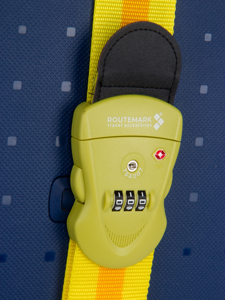 Ремень багажный желтый с замком Routemark TSA329
