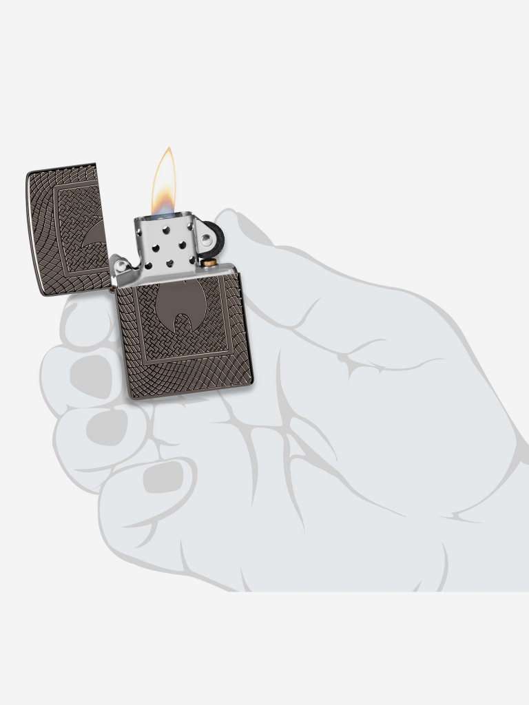 Зажигалка бензиновая ZIPPO 48569 Armor Flame Pattern