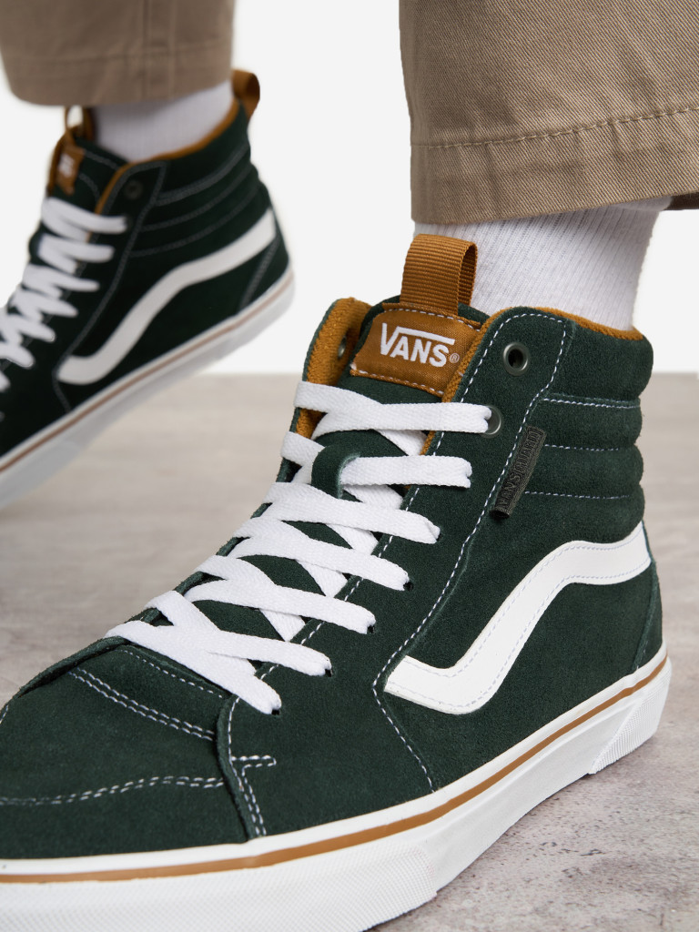 Dark green high top vans on sale