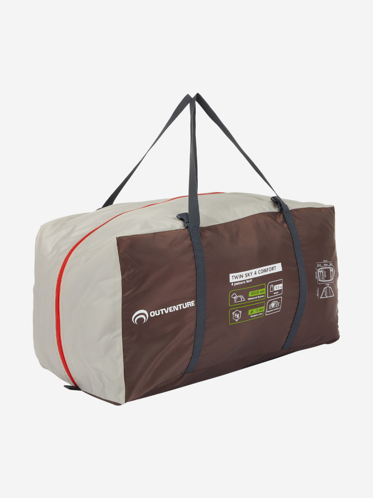 Палатка 4-местная Outventure Twin Sky 4 Comfort