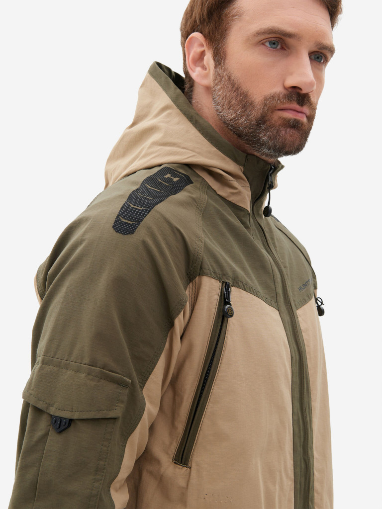 Костюм мужской Huntsman Горка-Люкс летний из ткани рипстоп для рыбалки и охоты