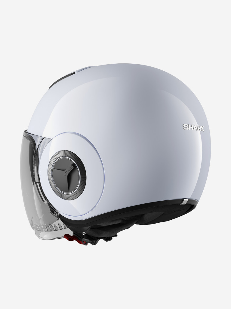Мотошлем открытый SHARK NANO BLANK White/Silver Glossy