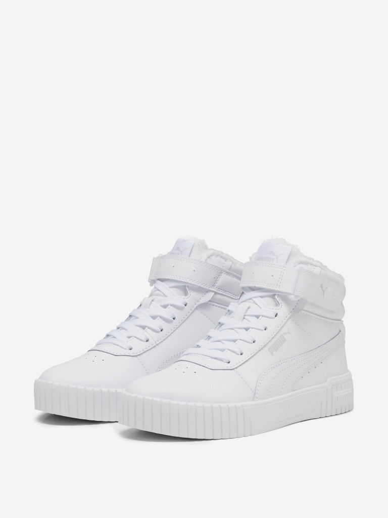 Кеды утепленные для девочек PUMA Carina 2.0 Mid Fur Jr
