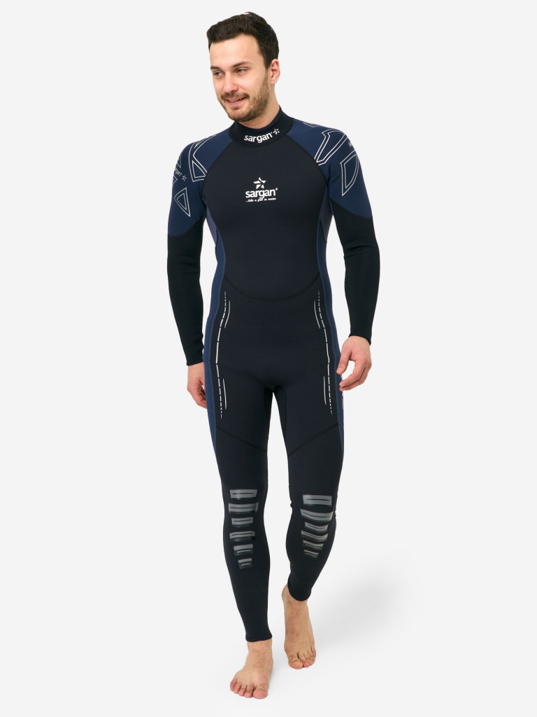 Гидрокостюм для плавания и водного спорта SARGAN NERO LONG MEN 5мм