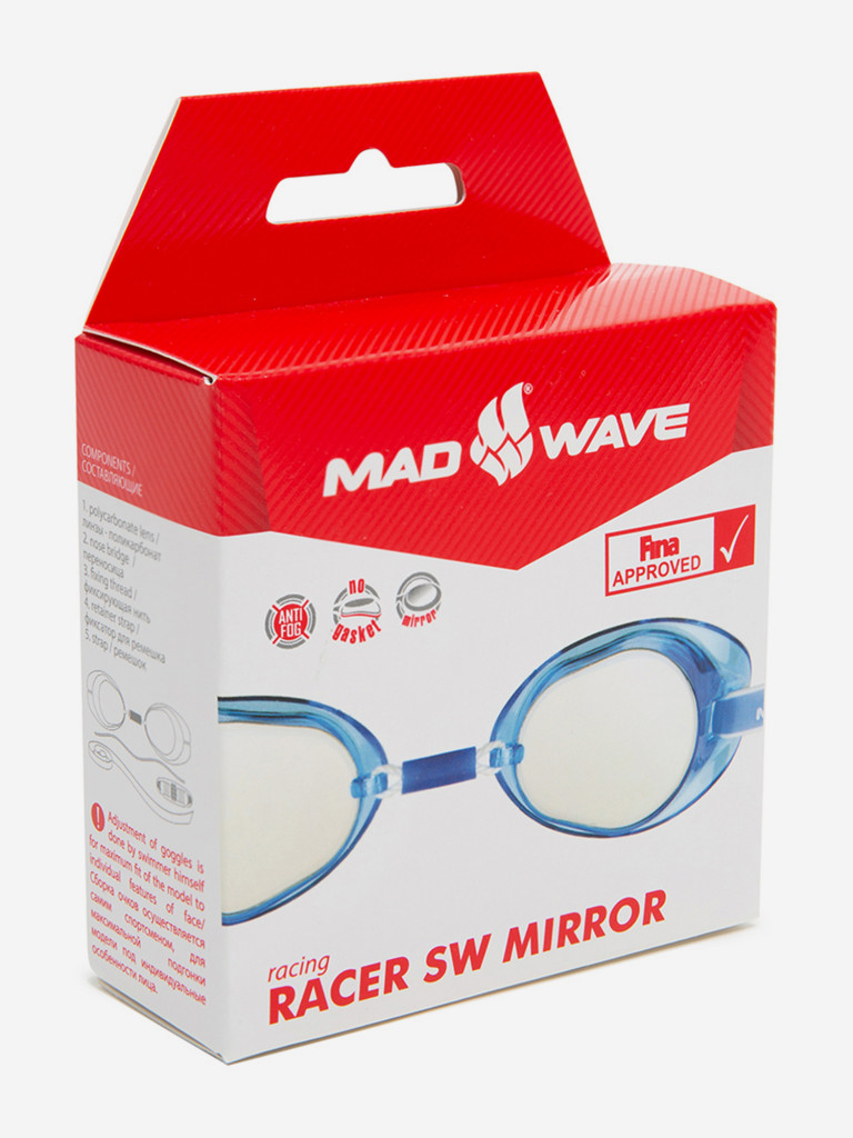 Стартовые очки Mad Wave Racer SW Mirror