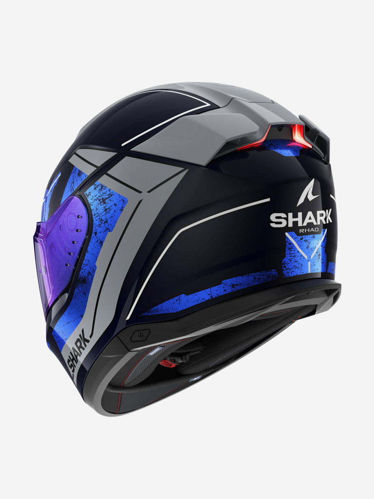 Мотошлем интеграл Shark SKWAL i3 RHAD Blue/Chrome/Silver
