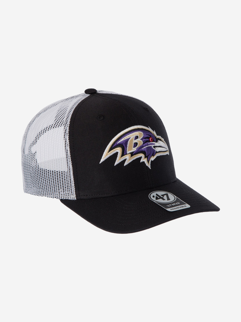 Бейсболка с сеточкой 47 BRAND F-TRUKR03CTP-BK Baltimore Ravens NFL (черный)