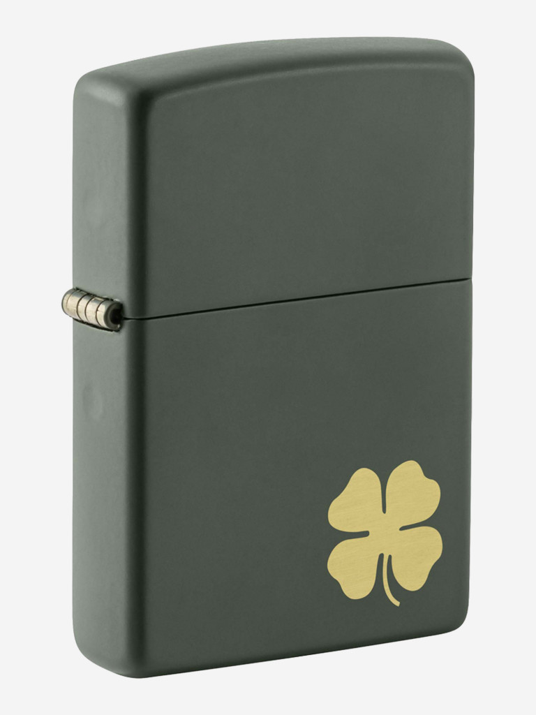 Зажигалка Zippo Four Leaf Clover Green Matte