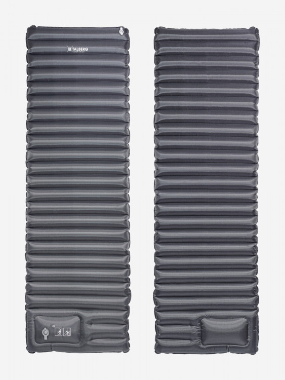 Коврик надувной LUXOR AIR GREY MAT, 185х60х8,оливковый