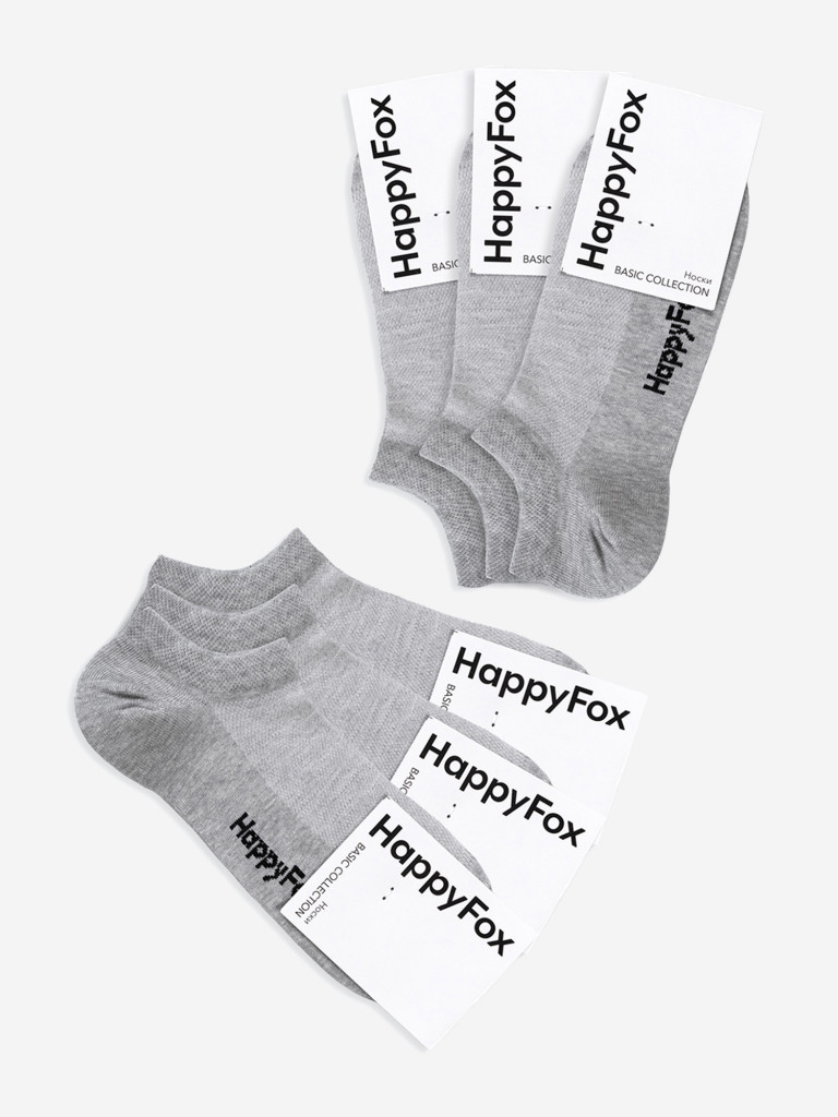Носки Happyfox, набор 6 пар, в сетку, хлопковые