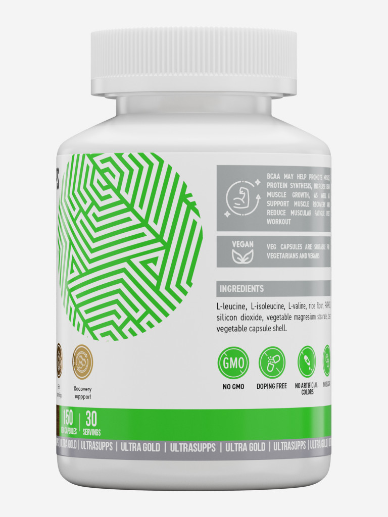 Аминокислоты Ultrasupps BCAA 4:1:1, 150 шт