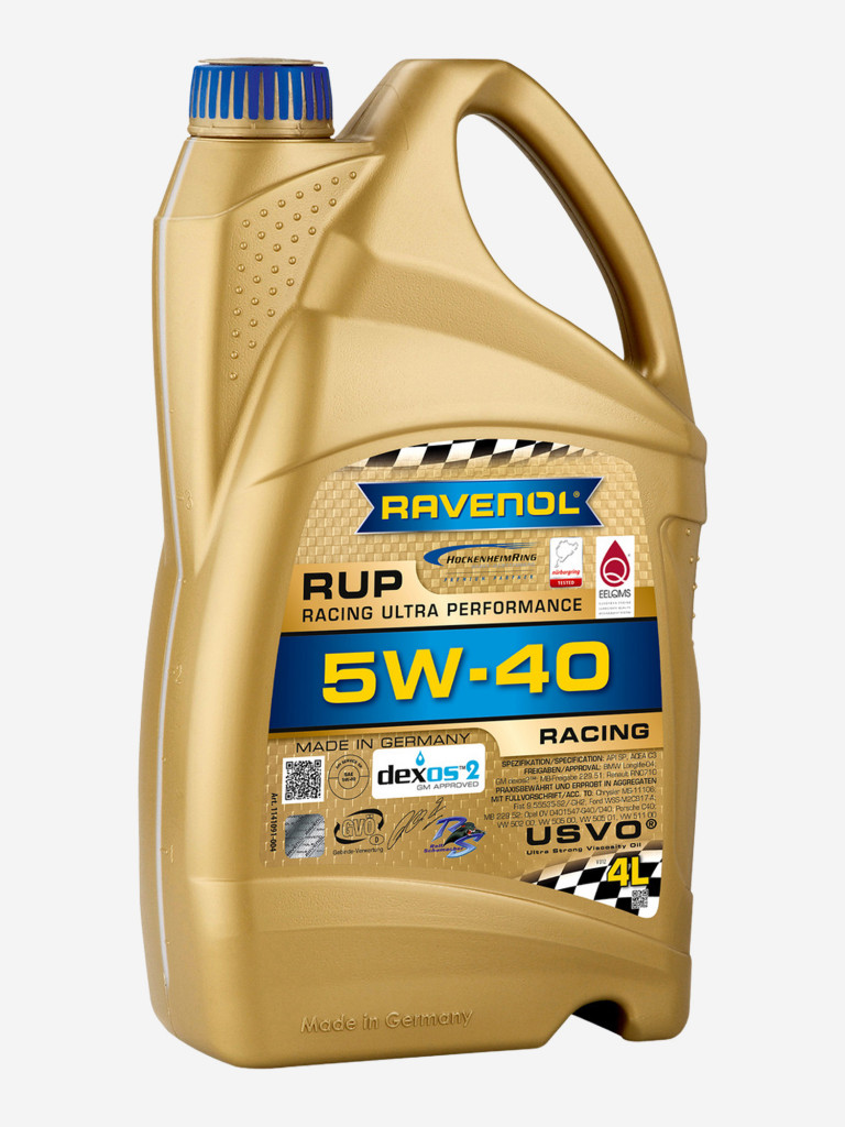 Моторное масло гоночное RAVENOL RUP Racing Ultra Performance 5W-40, 4 литра