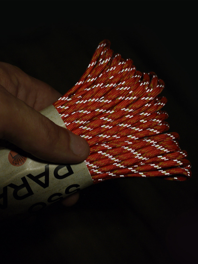 Паракорд 550 T-Gear x CORD nylon 30м световозвращающий (Orange X)