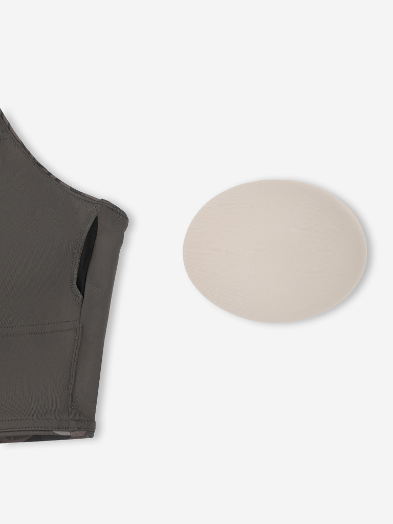 Топ бра спортивный Demix HighFlow Yoga Longline Gfx