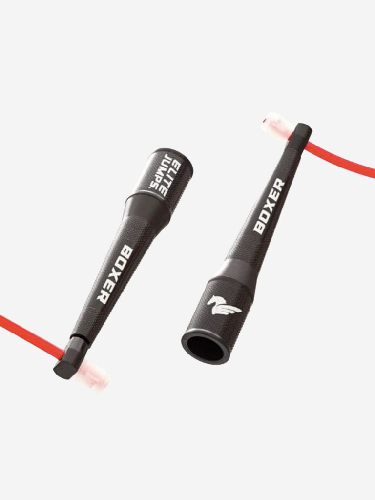 Elite Jumps, Boxer Training Jump Rope - 5mm PVC, Боксерская тренировочная скакалка, цвет черный