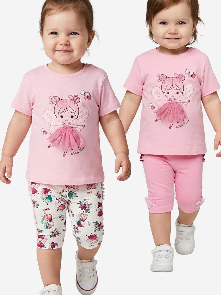 Легинсы укороченные, 2 пары в комплекте PlayToday