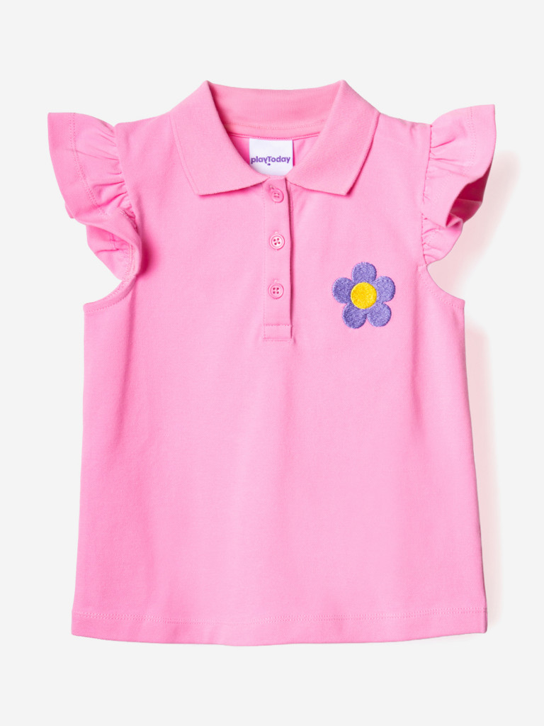 Футболка-поло для девочки PlayToday