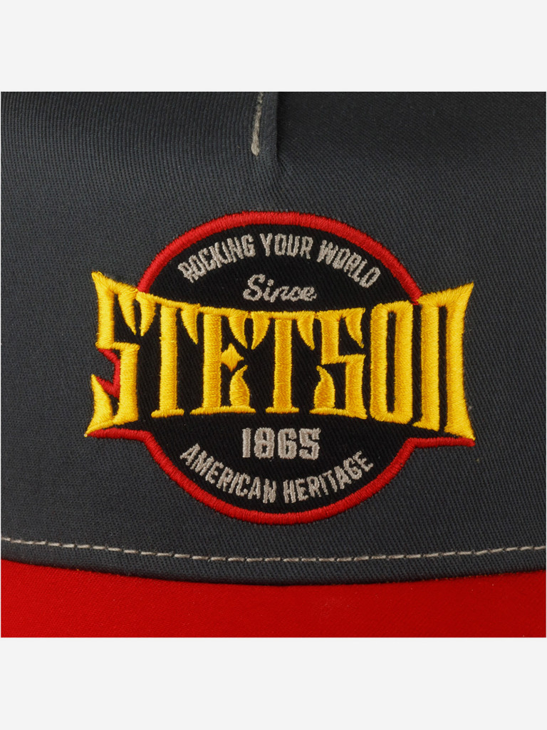 Бейсболка с сеточкой STETSON 7761159 TRUCKER CAP ROCKING YOUR WORLD (оранжевый)