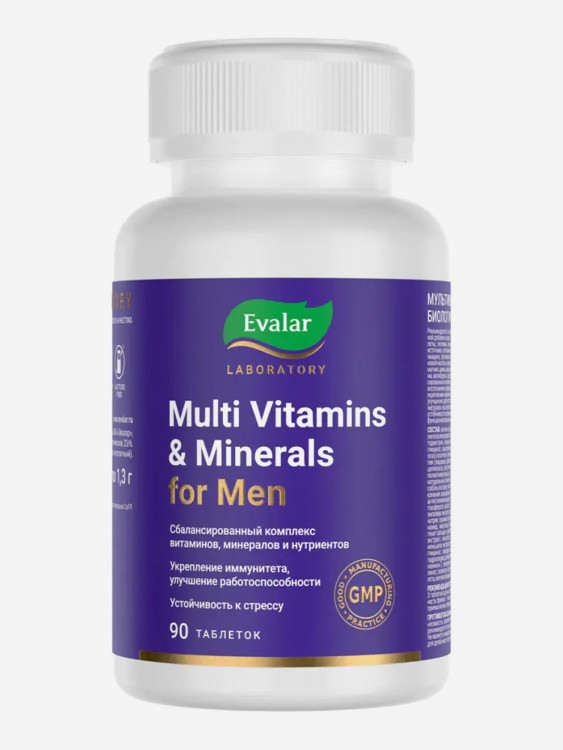 Мультивитамины и минералы мужские Evalar Laboratory 90 таблеток