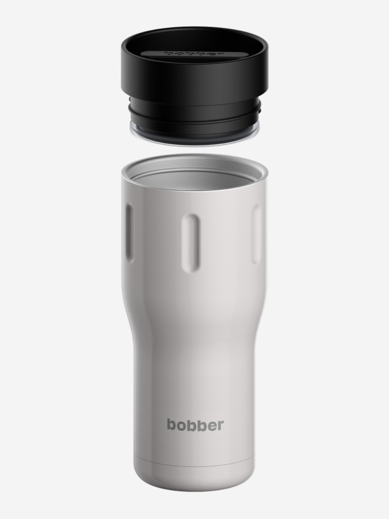 Термокружка вакуумная BOBBER Tumbler 500 мл, крышка 360, тепло до 8 часов, серый