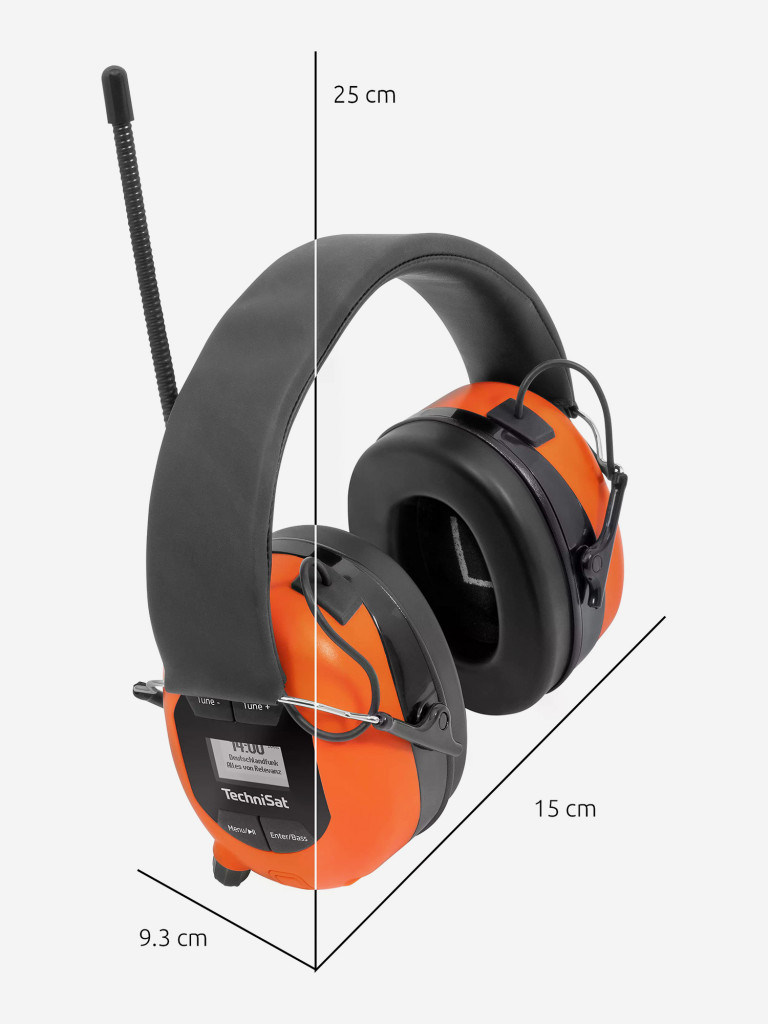 Герметичные наушники с радио, блютус и шумозащитой Technisat STEREOMAN DAB+ OD 0001/2920, Германия