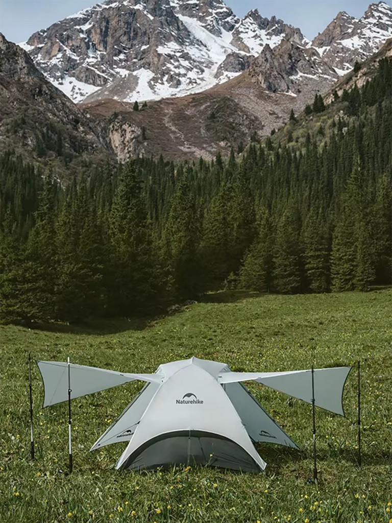 Палатка 2-местная Naturehike Star-River UL, нейлон 15D, серая