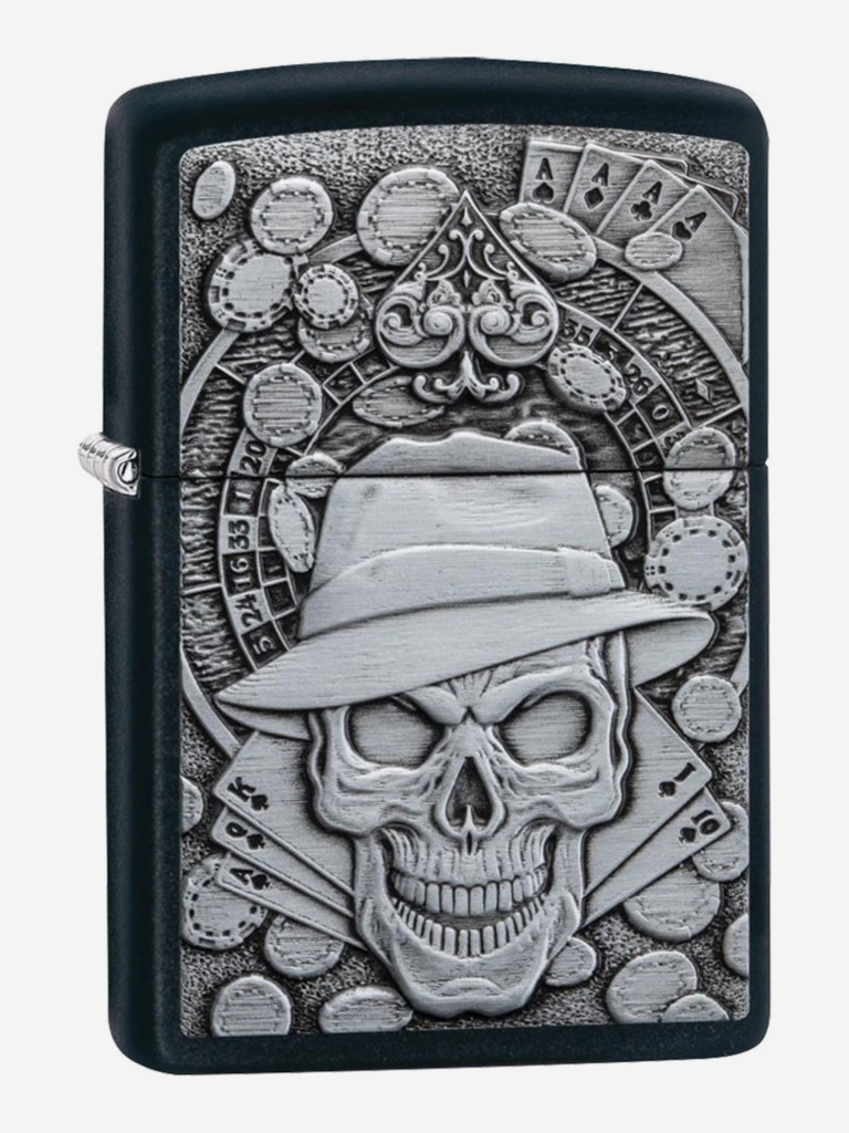 Зажигалка бензиновая ZIPPO 49183 Gambling Skull