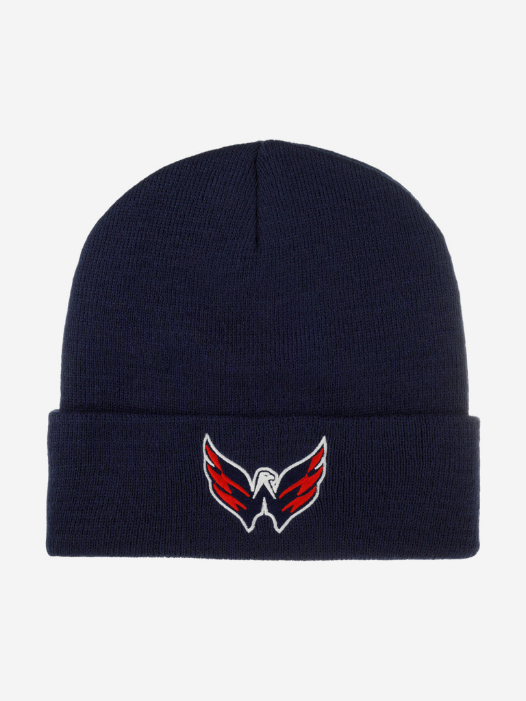 Шапка с отворотом AMERICAN NEEDLE 21019A-WAC Washington Capitals Cuffed Knit NHL (синий)