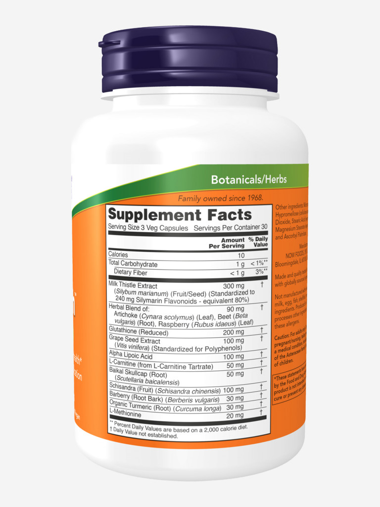 NOW Ливер Рефреш 771мг 90капс