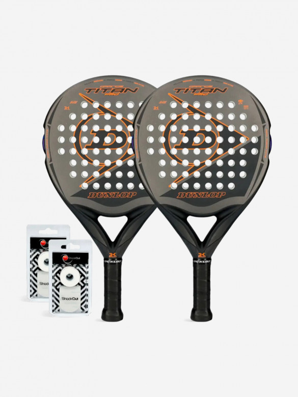 Набор из 2 ракеток для падел-тенниса Dunlop Titan Pro