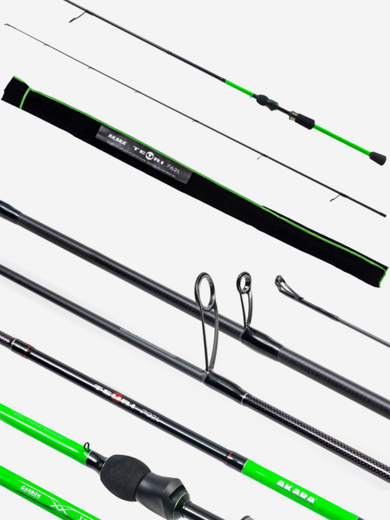 Спиннинг штекерный углеволоконный 2 колена Akara Teuri LS702 TX-30 (3,5-12) 2,1 м