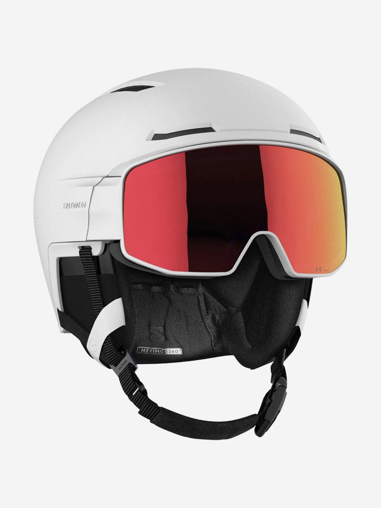 Горнолыжный шлем с визором Salomon Driver Prime Sigma Photo MIPS Белый Cat. 1-3