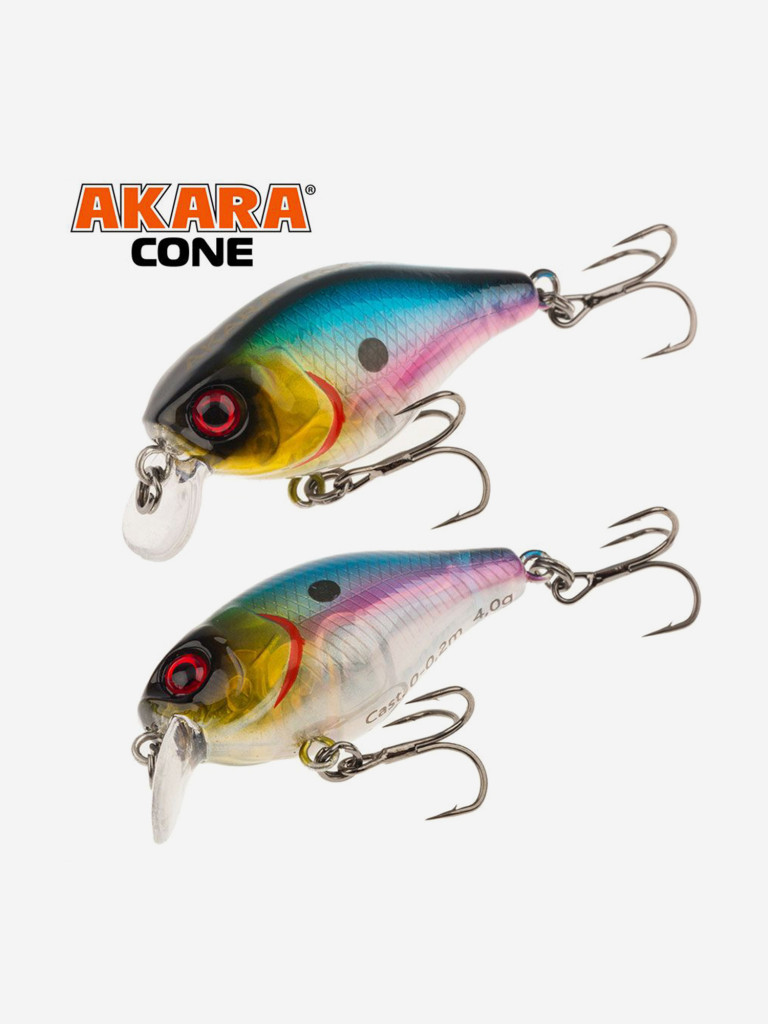Воблер Akara Cone 35F кренк плавающий на форель, голавля 4гр A-77