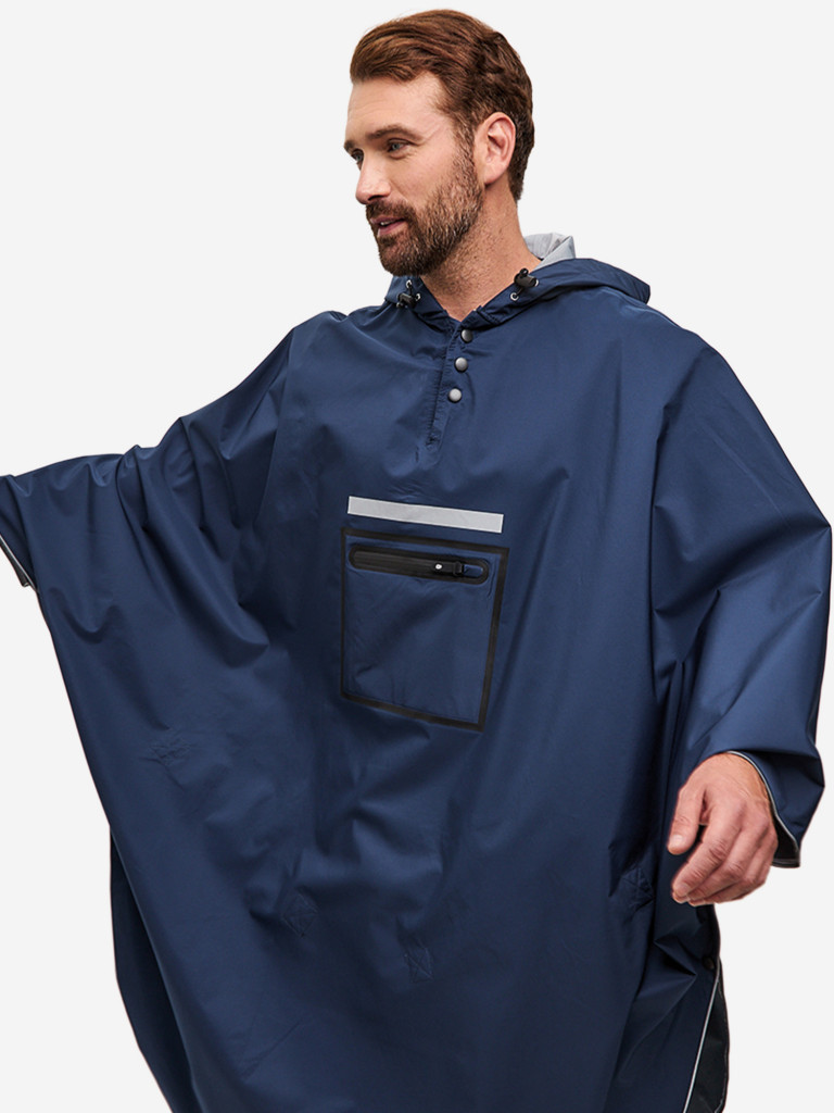 Дождевик плащ пончо унисекс Reinar Gamp с капюшоном демисезонный