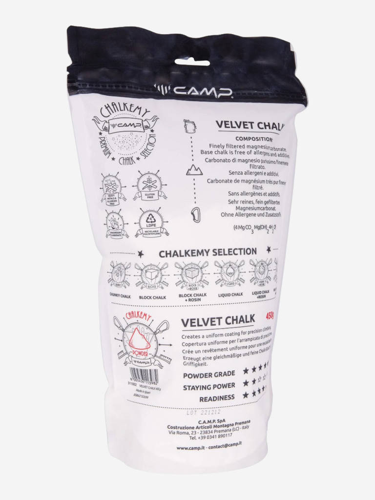 Магнезия CAMP VELVET CHALK 450 gr