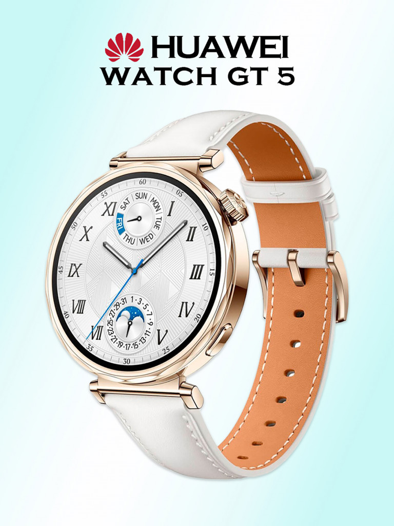 Умные часы HUAWEI GT 5, JNA-B19, 41 мм, белые