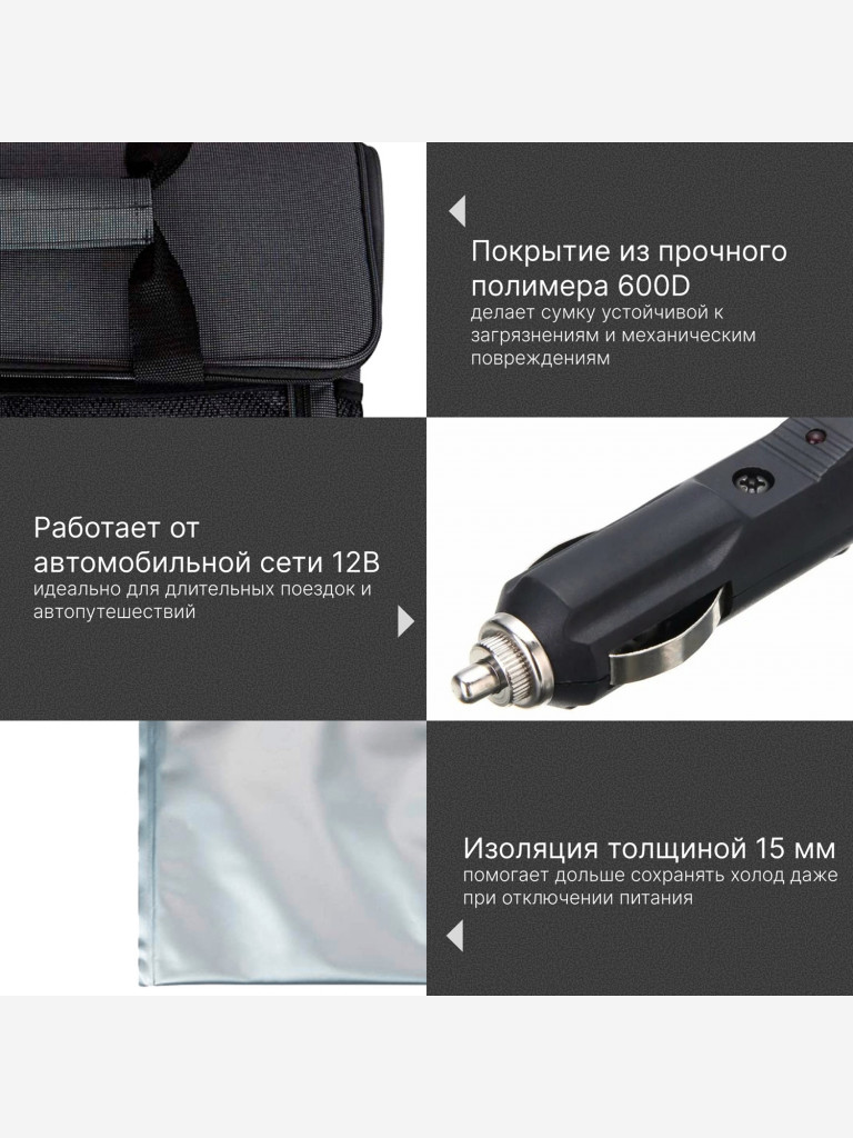 Термоэлектрическая сумка-холодильник TESLER TCB-2524