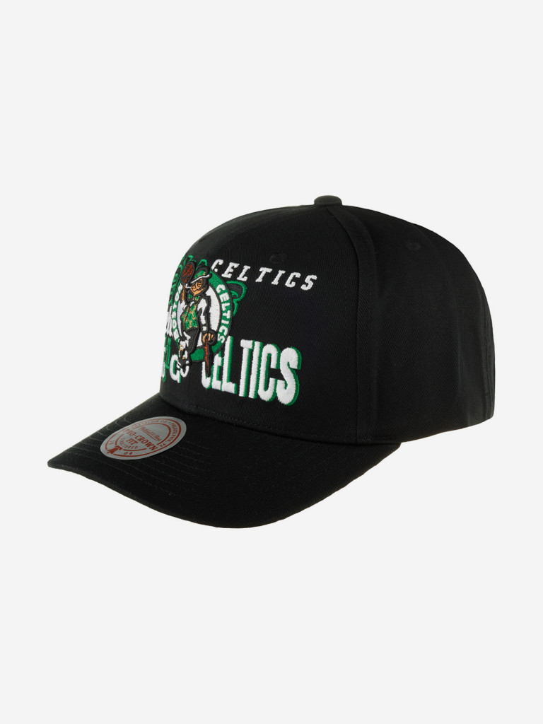 Бейсболка MITCHELL NESS HHSS6572-BCEYYPPPBLCK Boston Celtics NBA (черный)