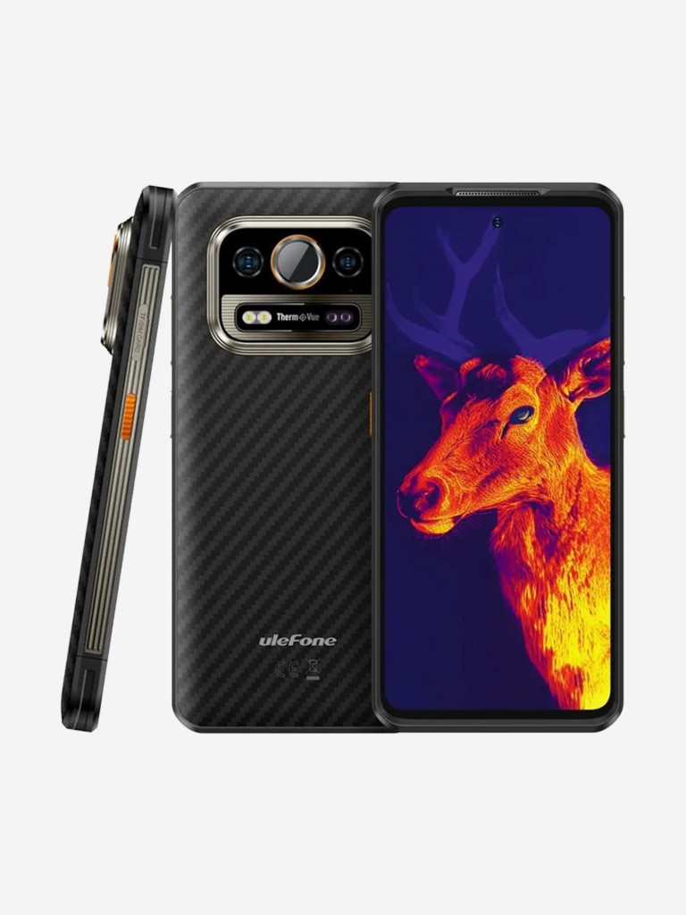 Смартфон Ulefone Armor 25T 8+256GB Frost Black, 6.78”, FHD+, 120Hz, MTK G99, And14, 50+64, 32, ThermoVue, 6500mAh