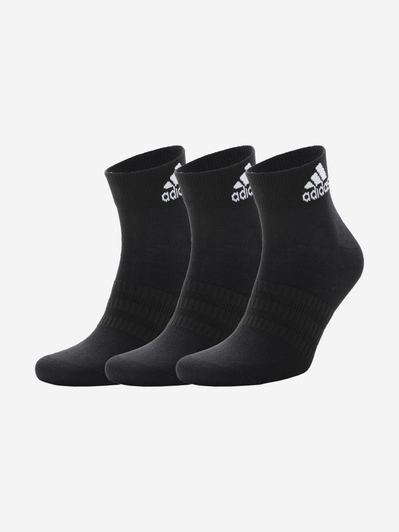 фото Носки adidas light ank, 3 пары, черный