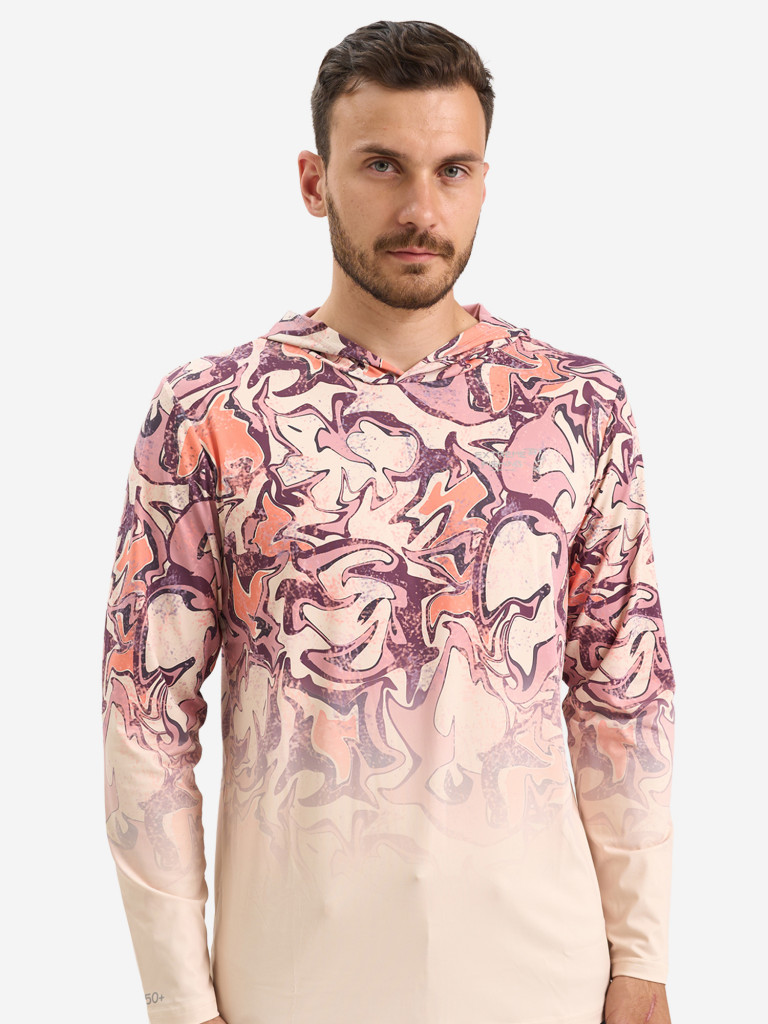 Лонгслив мужской Extreme Fishing ADD-G704H для рыбалки, с капюшоном, UPF50+ с защитой от насекомых