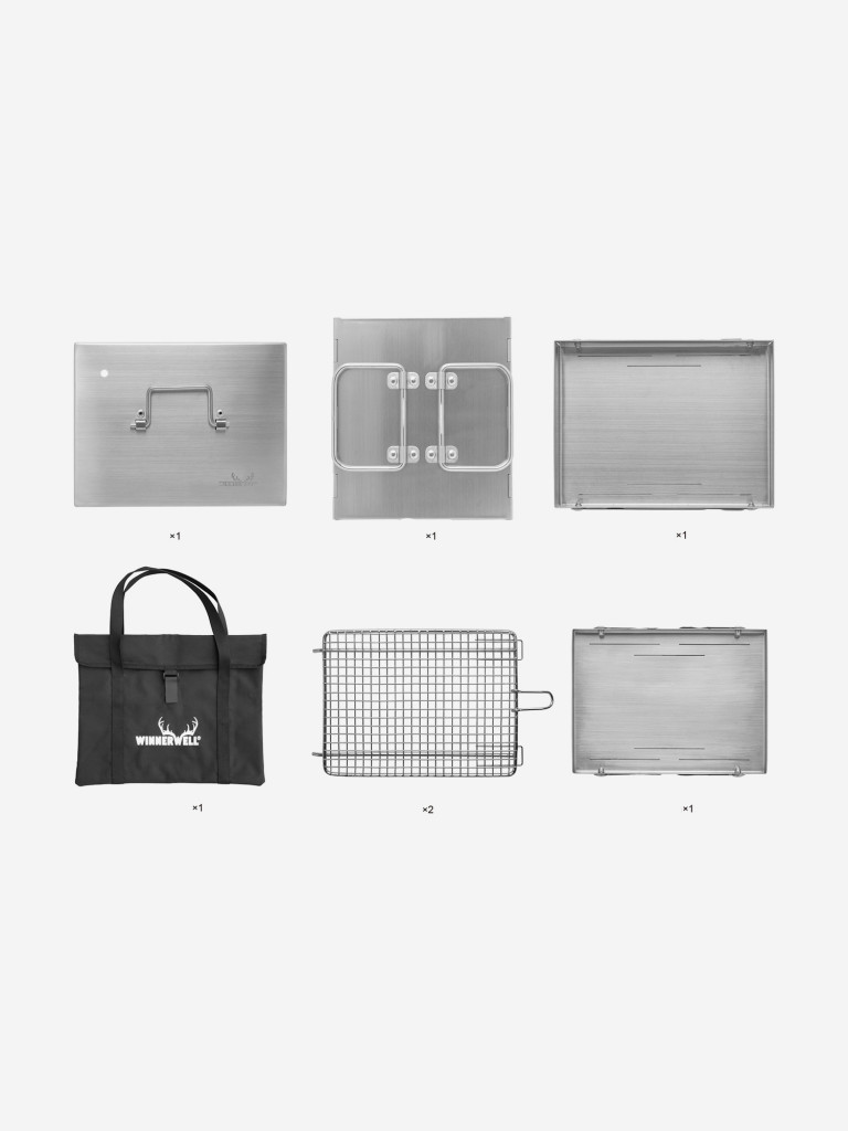 Коптильня складная Winnerwell Flat Smoker Small, нерж. ст. AISI 304