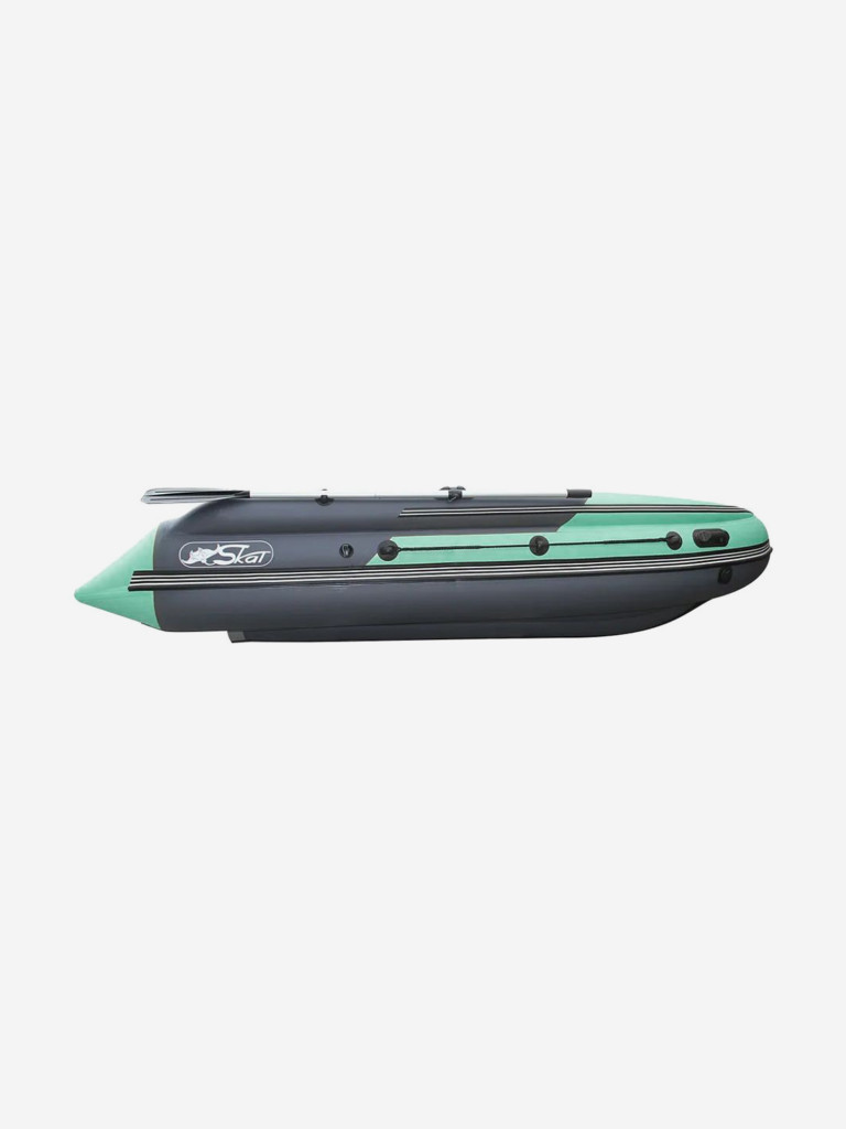 Лодка Reef Skat Triton (Риф Скат Тритон) 370 NDFi с интегрированным фальшбортом, серо-бирюзовая